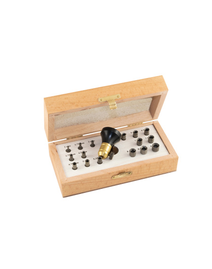 Jogo 16 Punções para Virolas 2-9 mm Jogo 16 Punções para Virolas 2-9 mm