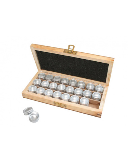 Caixa Madeira c/ 24 Latas Alumínio