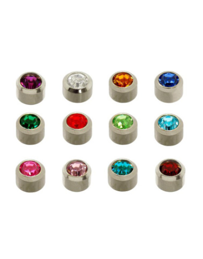 Brincos Redondos Aço Mini Pedras Sortidas