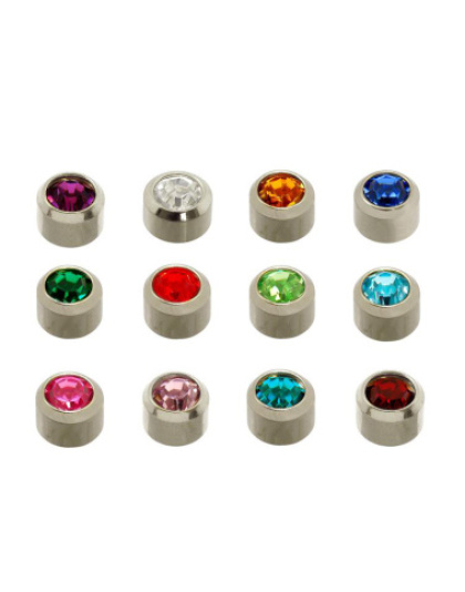 Brincos Aço Pedras Sortidas