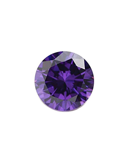 Round Violet Zirconia