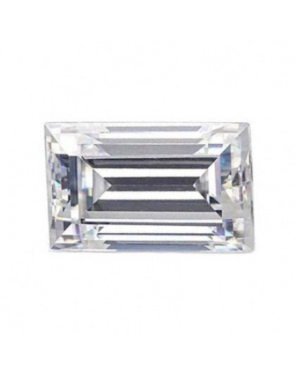 White Zirconia Baguette