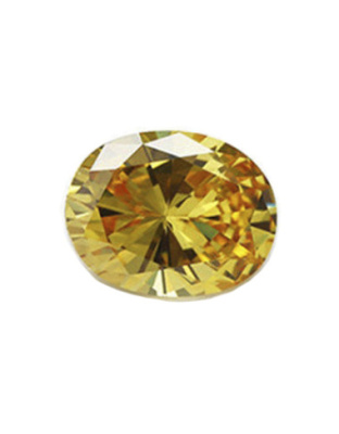Zircónia Amarelo Oval