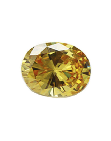 Zircónia Amarelo Oval