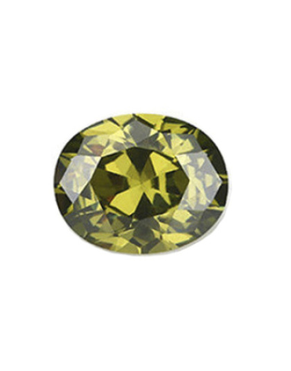 Zircónia Olivina Oval