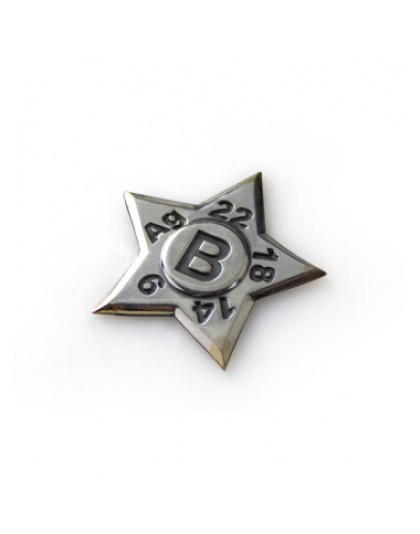 Estrela de Toque em Prata