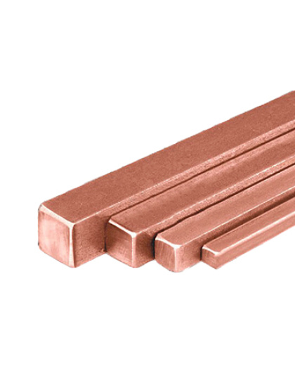 Square Copper Bars 500 mm