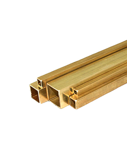 Tubo Quadrado Latão 500 mm