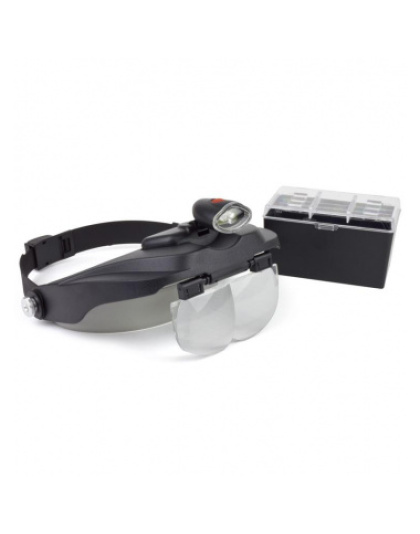 Lupa Binocular com LED 4 Lentes