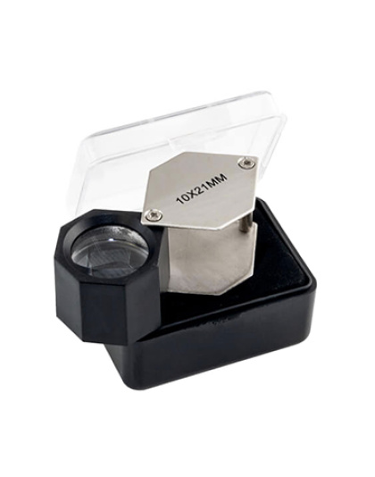 Lupa Hexagonal 21mm 10x