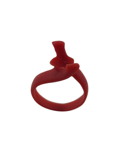 Anel Solitário com Pedra Oval