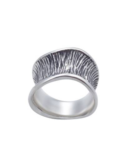 Anel Côncavo Ondulado