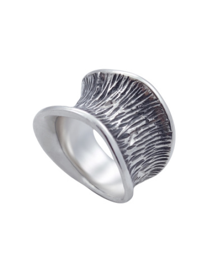 Anel Côncavo Ondulado