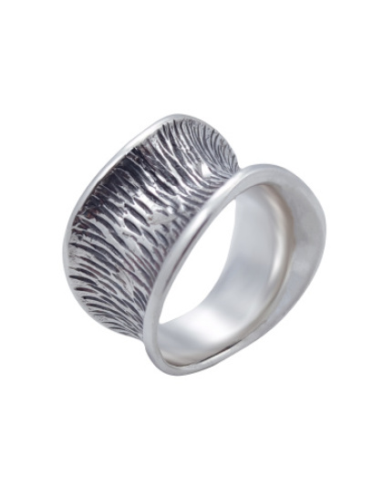 Anel Côncavo Ondulado