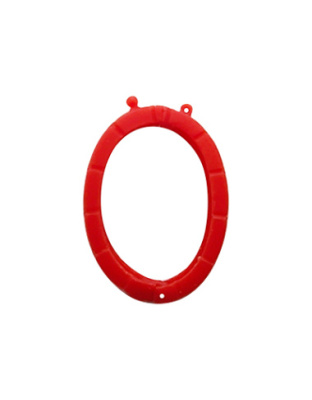 Fecho de Colar Oval com Triângulos