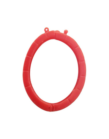 Fecho de Colar Oval com Triângulos