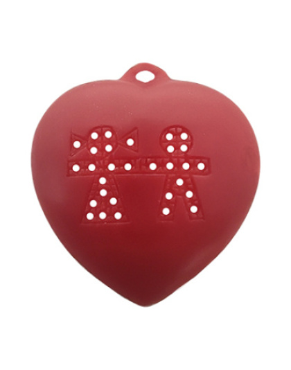 Coração Menino e Menina com Pedras