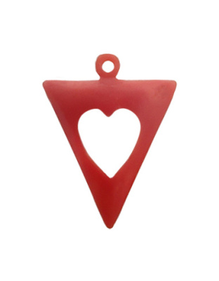 Medalha Triangular com Coração