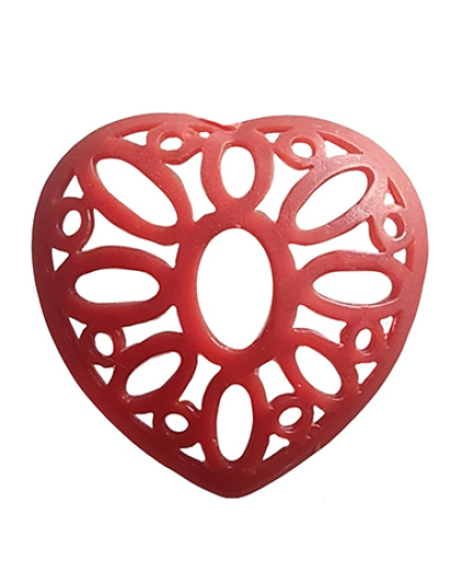 Coração com Pedra Oval