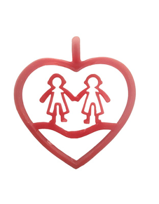 Coração com 2 Meninos
