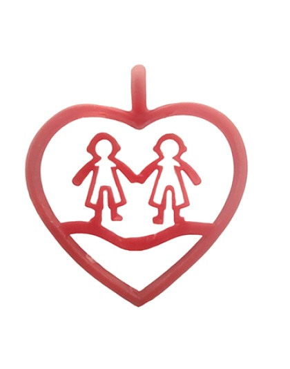 Coração com 2 Meninos