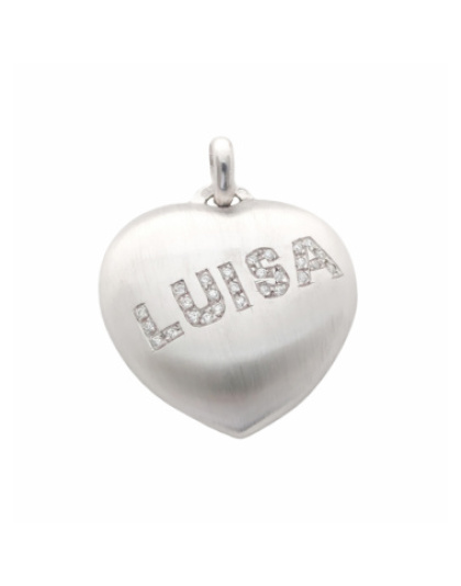 Coração Luisa com Pedras
