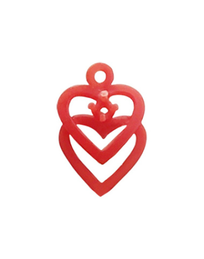 Coração Duplo com Pedra