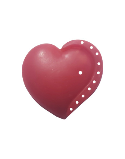 Coração 2 Cores com Pedras