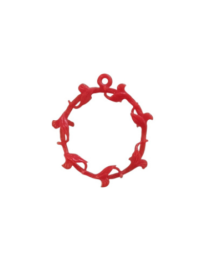 Aro com Folhas e Pérolas