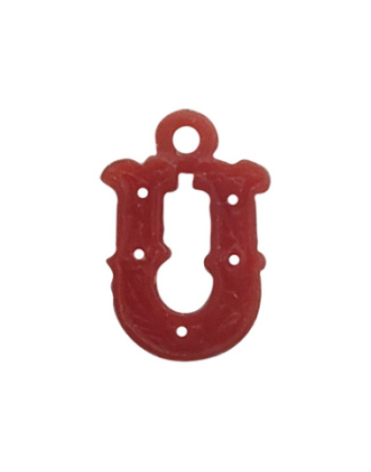 Letter U with Stones