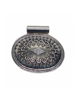 Medalha Oval Oxidada