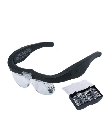 Lupa de Óculos Recarregável com LED