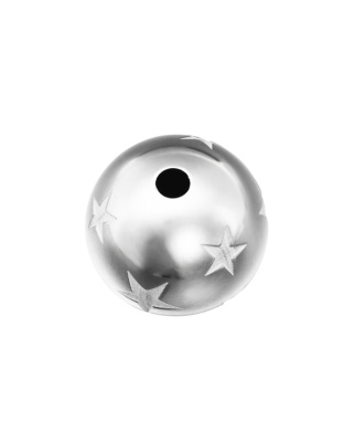 Bola com Estrelas 14 mm - Furo 2,6 mm
