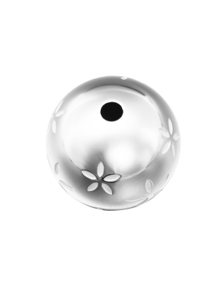 Bola com Flores 16 mm - Furo 2,6 mm