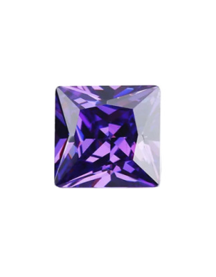 Zircónia Violeta Quadrada