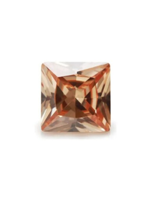 Zircónia Champagne Quadrada