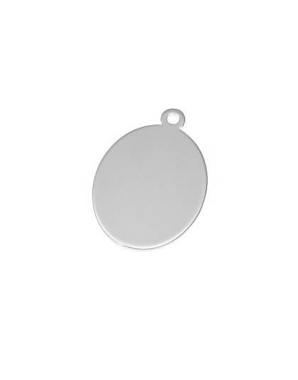 Chapa Oval para Gravar 16x12,6 mm