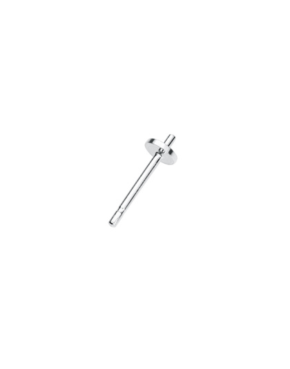 Disc Earring With Post 4x10x1 mm