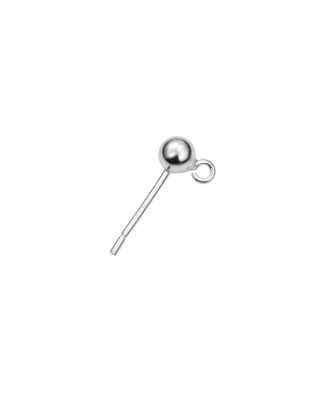 Brinco Bola 4 mm - Espigão 10 x 0,8 mm com Argola