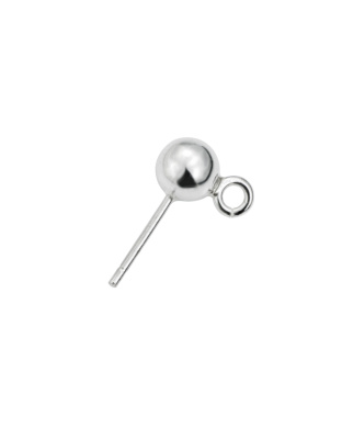 Brinco Bola 6 mm - Espigão 10 x 0,8 mm com Argola