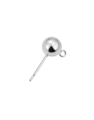 Brinco Bola 7 mm - Espigão 10 x 0,8 mm com Argola