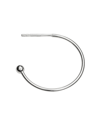 23 mm Creoles with Post and Bead