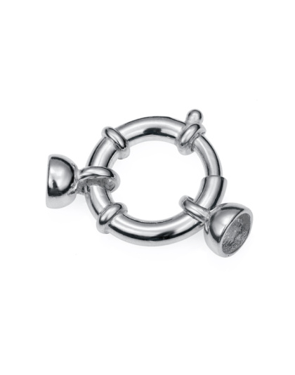 Argola Mola Marítima com Casquilhos Ext. 16 mm - Tubo Ø 3 mm