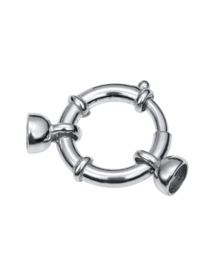 Argola Mola Marítima com Casquilhos Ext. 18 mm - Tubo Ø 3 mm