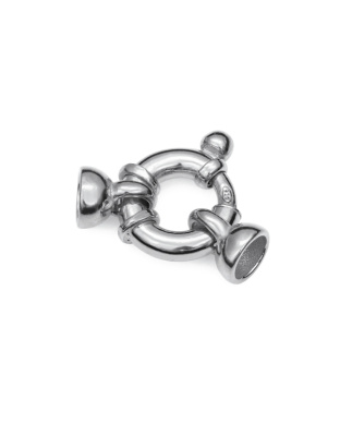 Argola Mola Marítima com Casquilhos Ext. 12 mm - Tubo Ø 3 mm