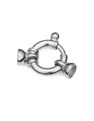 Argola Mola Marítima com Casquilhos Ext. 14 mm - Tubo Ø 3 mm