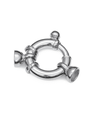 Argola Mola Marítima com Casquilhos Ext. 16 mm - Tubo Ø 3,5 mm