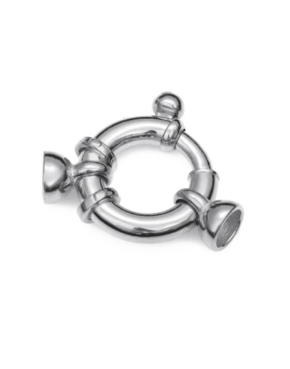 Bolt Ring Clasp with Caps Ext. 16 mm - Tube Ø 3.5 mm