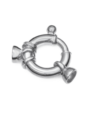 Argola Mola Marítima com Casquilhos Ext. 18 mm - Tubo Ø 4 mm