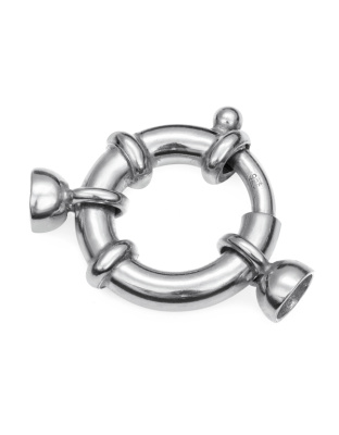 Argola Mola Marítima com Casquilhos Ext. 20 mm - Tubo Ø 4 mm